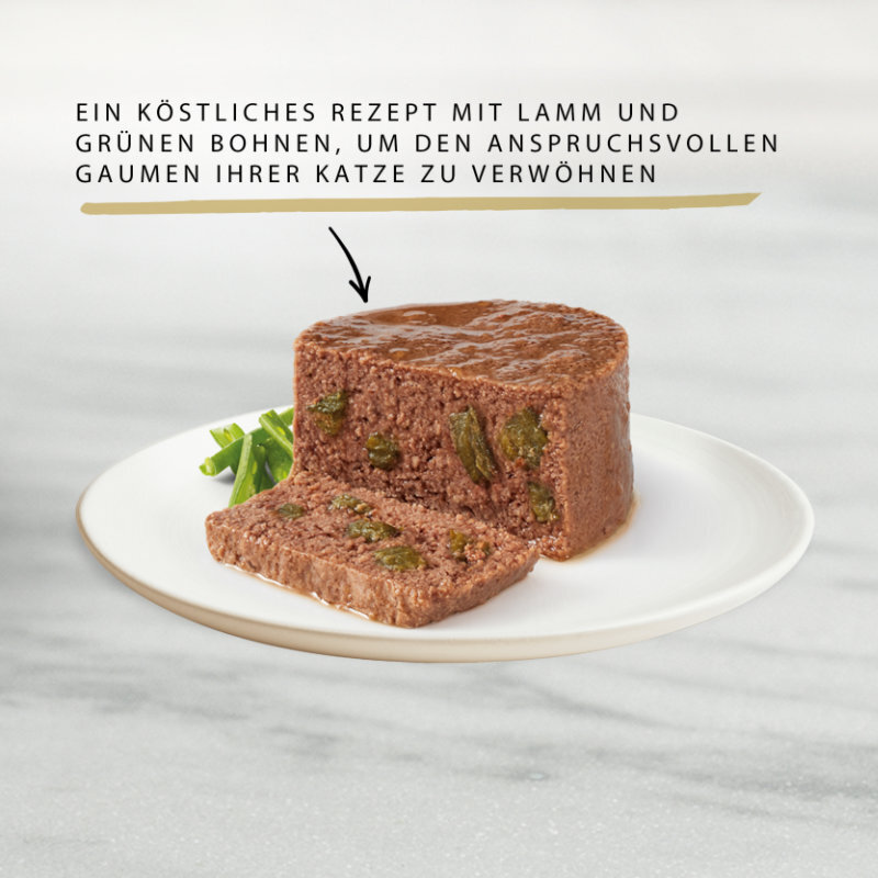 GOURMET Nassfutter GOURMET Gold Feine Pastete 12x85g Lamm & grüne Bohnen