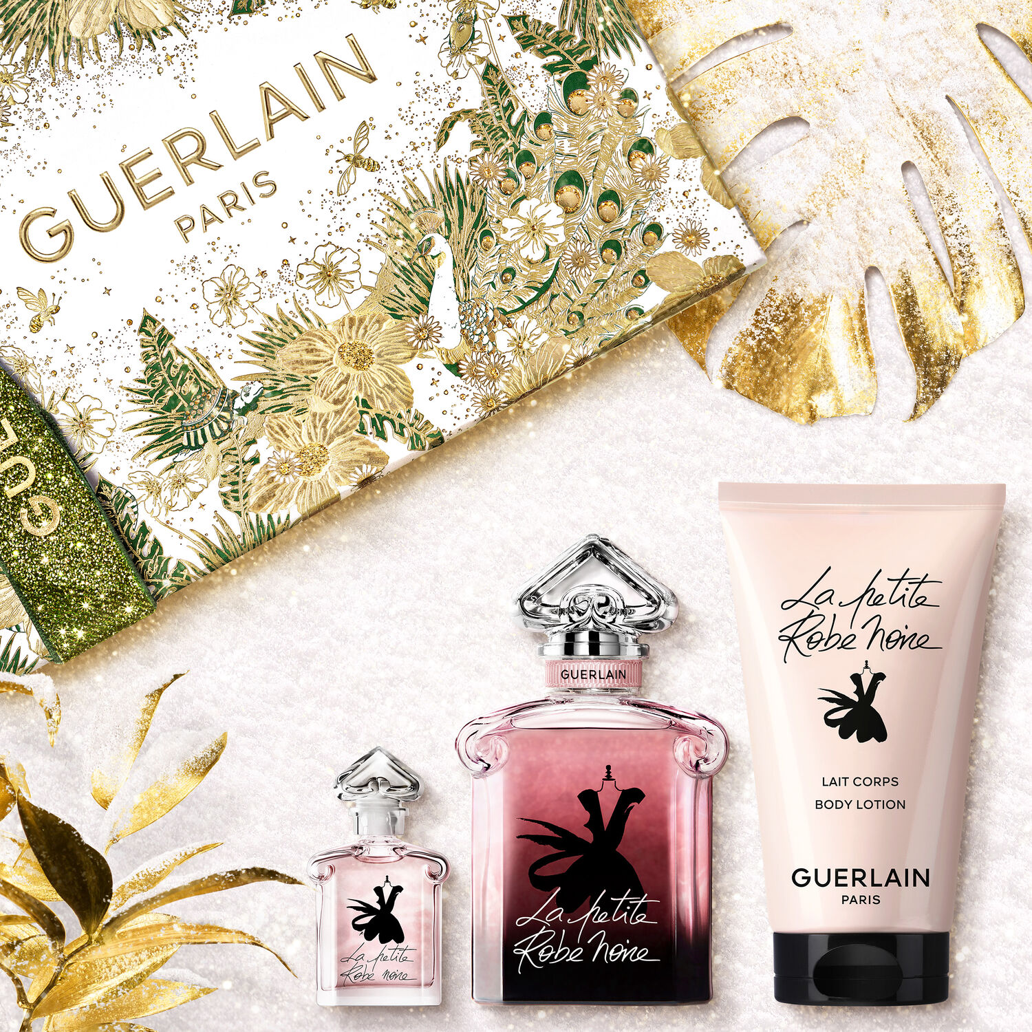 Guerlain LA PETITE ROBE NOIRE Coffret Eau de Parfum Intense 50ml et une Miniature 5ml + Lait Corps 75ml