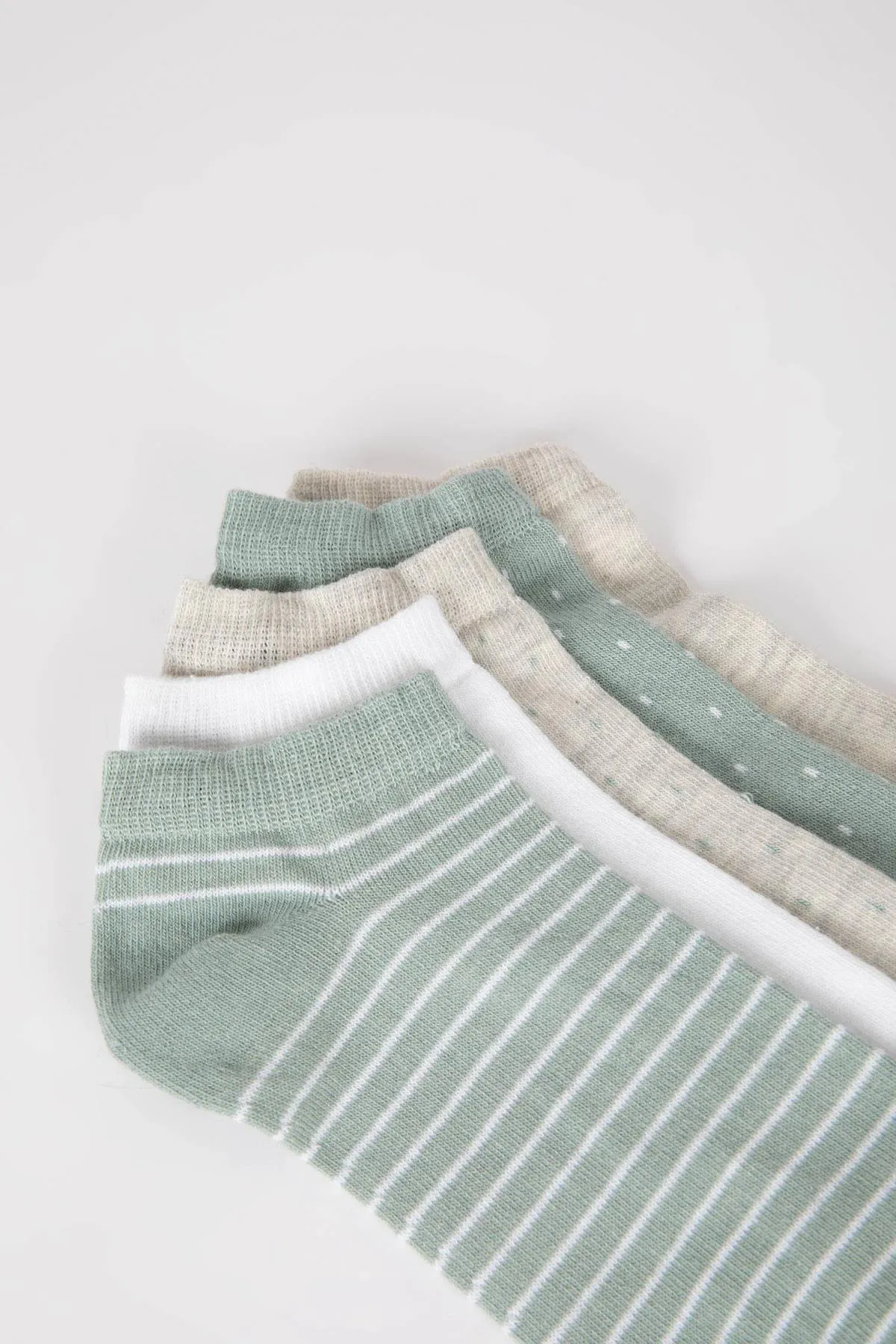 DeFacto  5-teilige Baumwoll-Booties-Socken für Damen Y6670azns