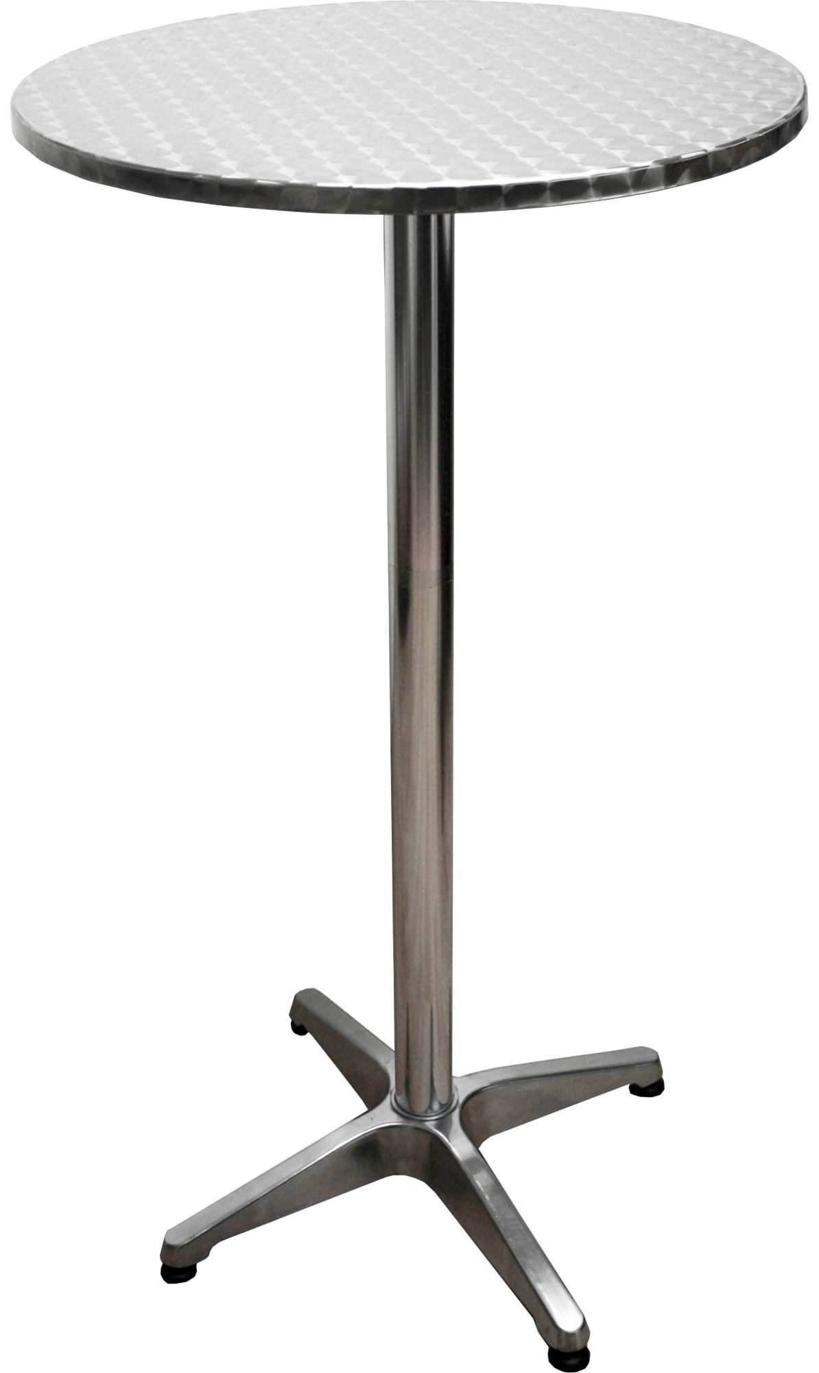 Garden Pleasure Gartentisch Stehtisch BISTRO, rund Stahl, Alu,s