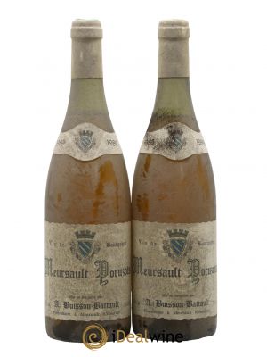 Meursault 1er Cru Poruzots Domaine Buisson Battault 1989 - Lot de 2 Bouteilles