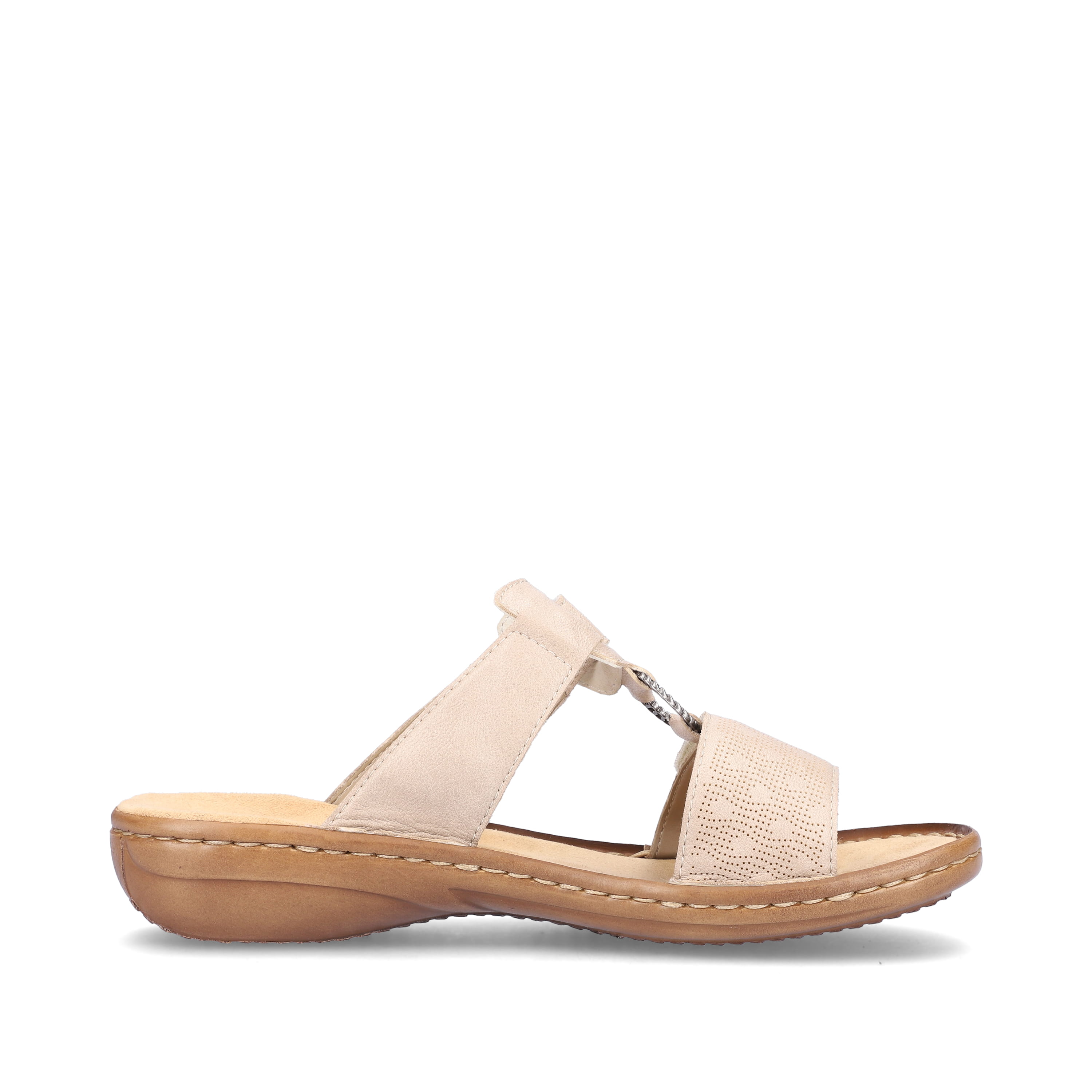 Rieker Damen Pantoletten lehmbeige