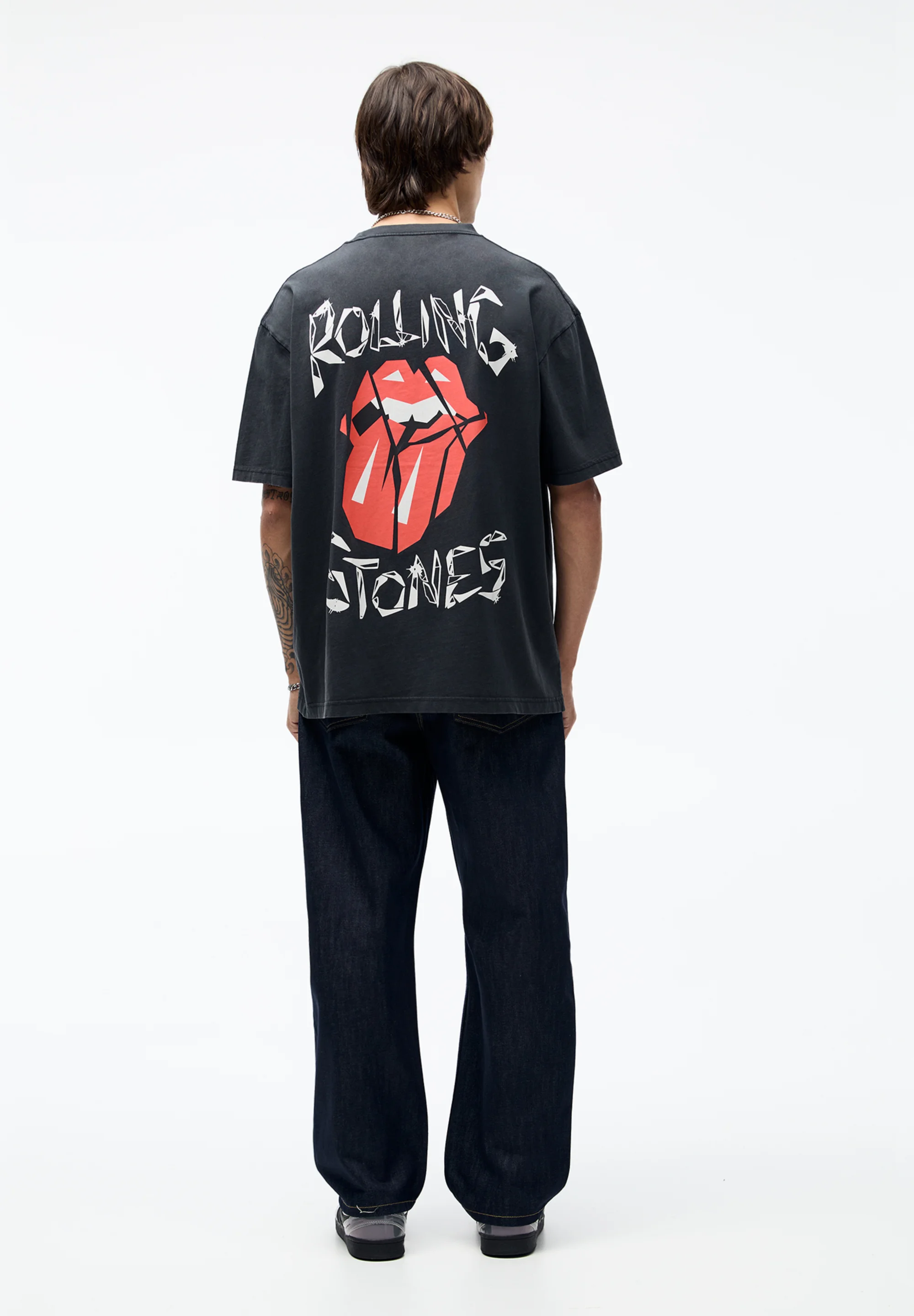 PULL&BEAR WASHED ROLLING STONES - Camiseta con estampado