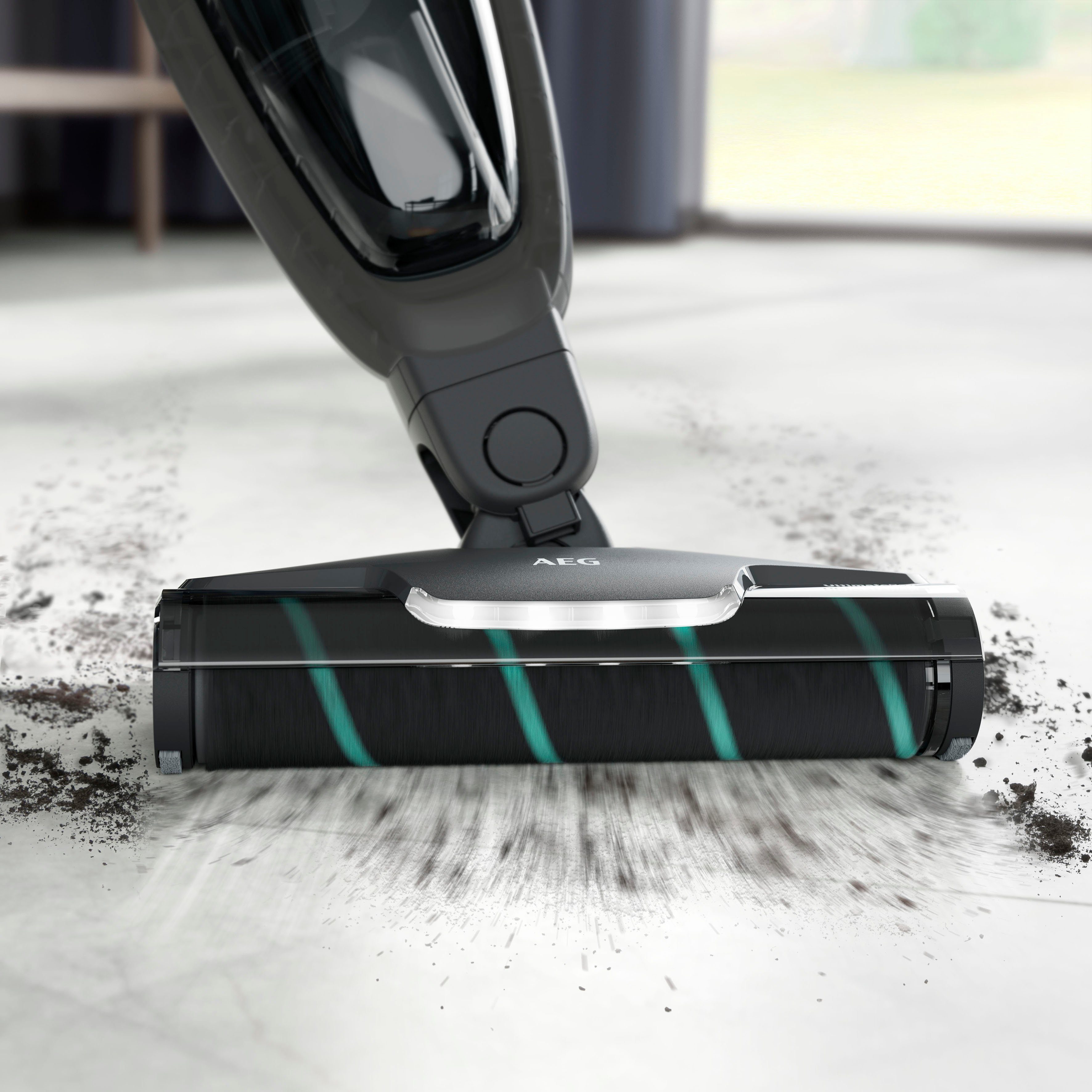 AEG Akku-Hand-und Stielstaubsauger HYGIENIC 5000 AKKU-STAUBSAUGER (AS52H212XN), beutellos, 2in1, leise 79 dB(A), 58 % Recyclingmaterial, bis zu 50 Min. Laufzeit