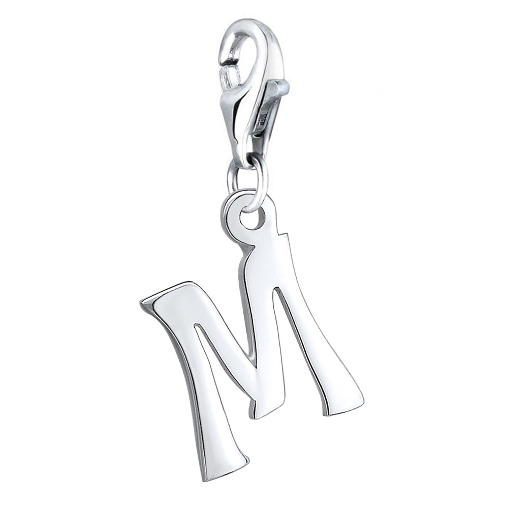 Nenalina Nenalina Amulette Pendentif Charm Lettre en argent sterling 925 pour tous les s p Pendentif