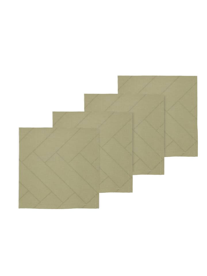 SÖDAHL Stoffservietten Tiles Damask in Eucalyptus günstig kaufen 45 x 45 cm