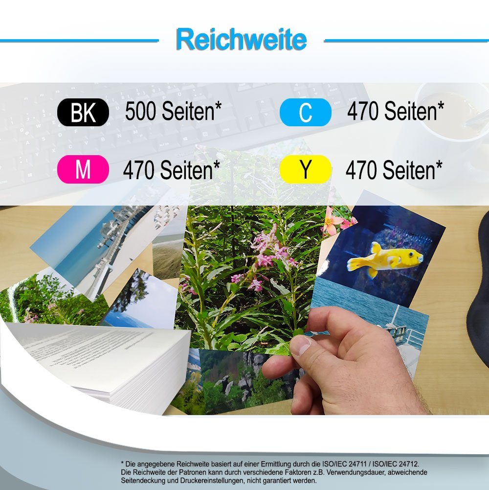 Druckerparadies 10er Pack Druckerpatronen 503 503XL kompatibel mit Epson XP-5200 Tintenpatrone (10-tlg)