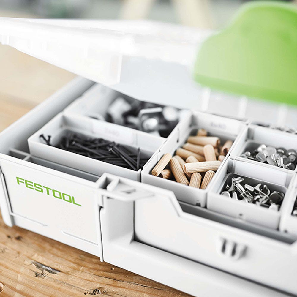 Organizador FESTOOL Systainer 3 com 22 compartimentos, 89 mm x 396 mm - Médio 204853