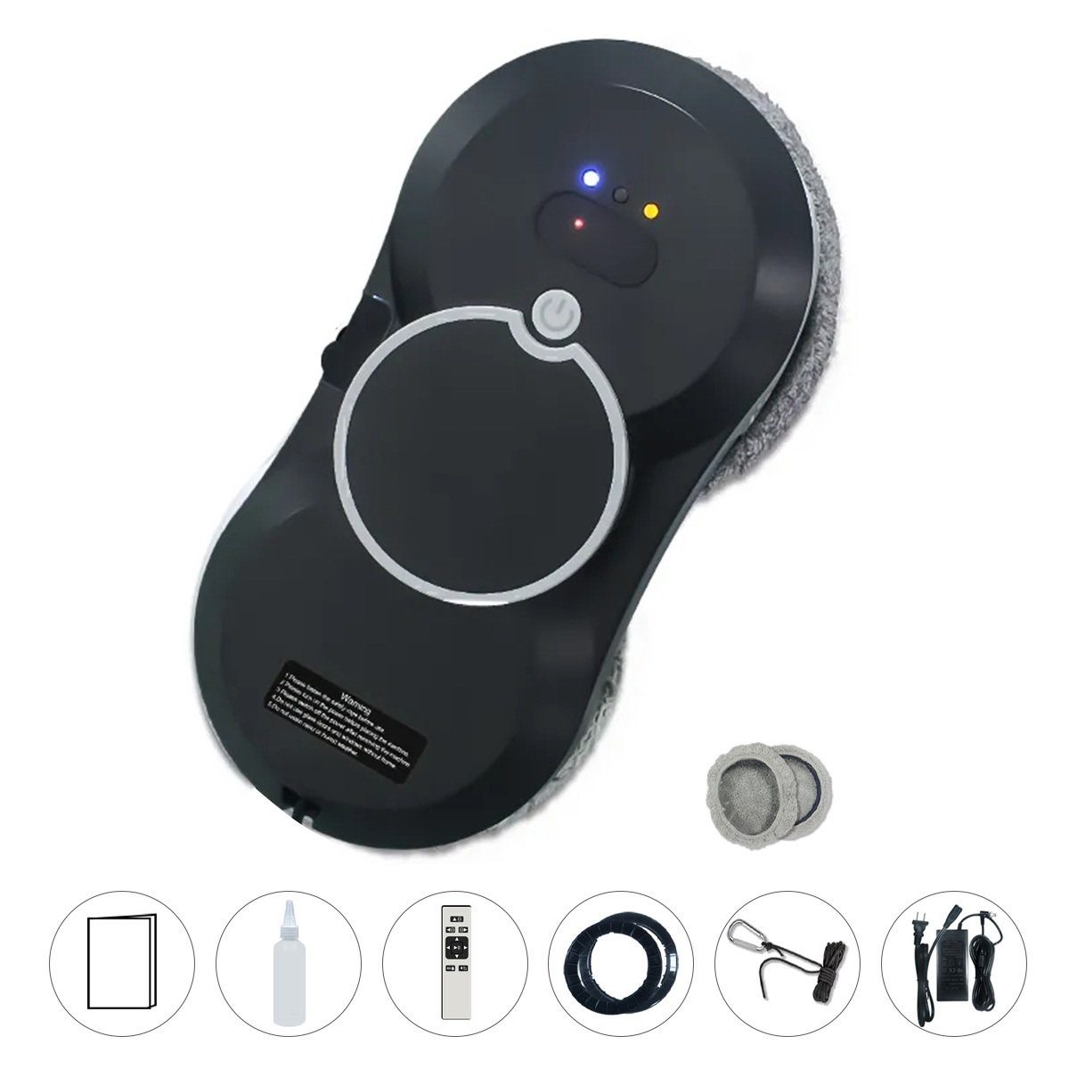 DOPWii Fensterputzroboter Fensterreiniger Roboter,Fenstersauger,5600Pa,Mit 30 ml Wassertank
