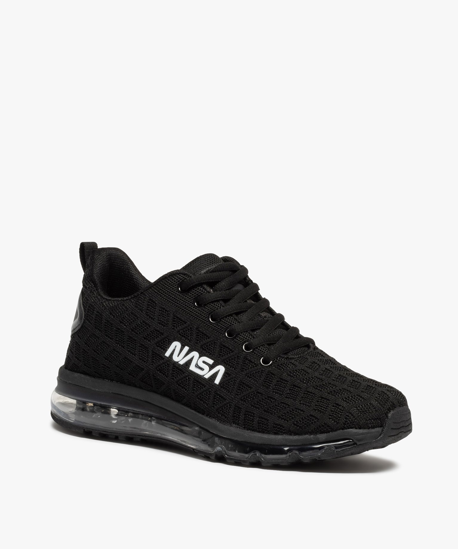 Baskets homme dessus en maille et semelle bulle - Nasa noir | GEMO