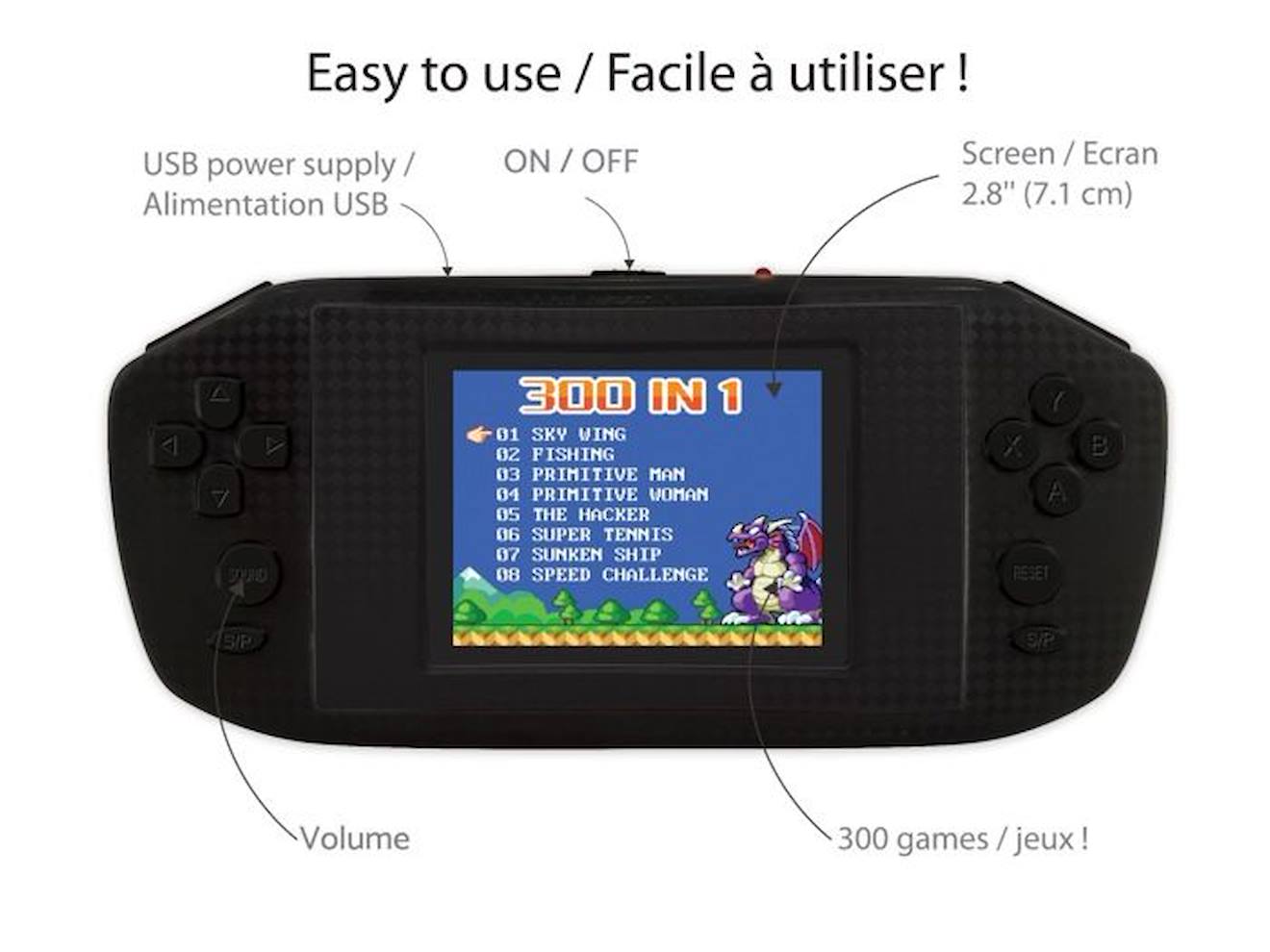 Console portable Compact Power Cyber Arcade®
