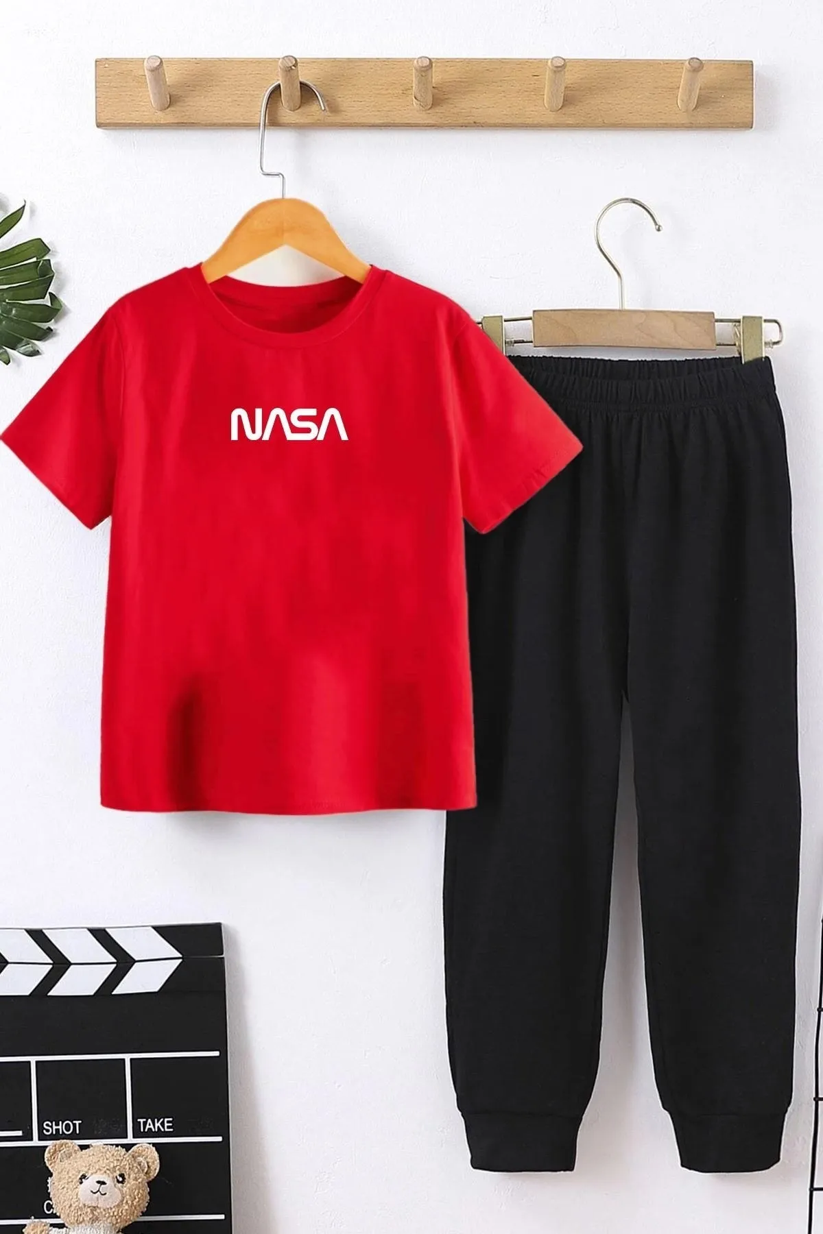 uyguntarz  Kids Nasa Bottom – Top-Trainingsanzug-Set