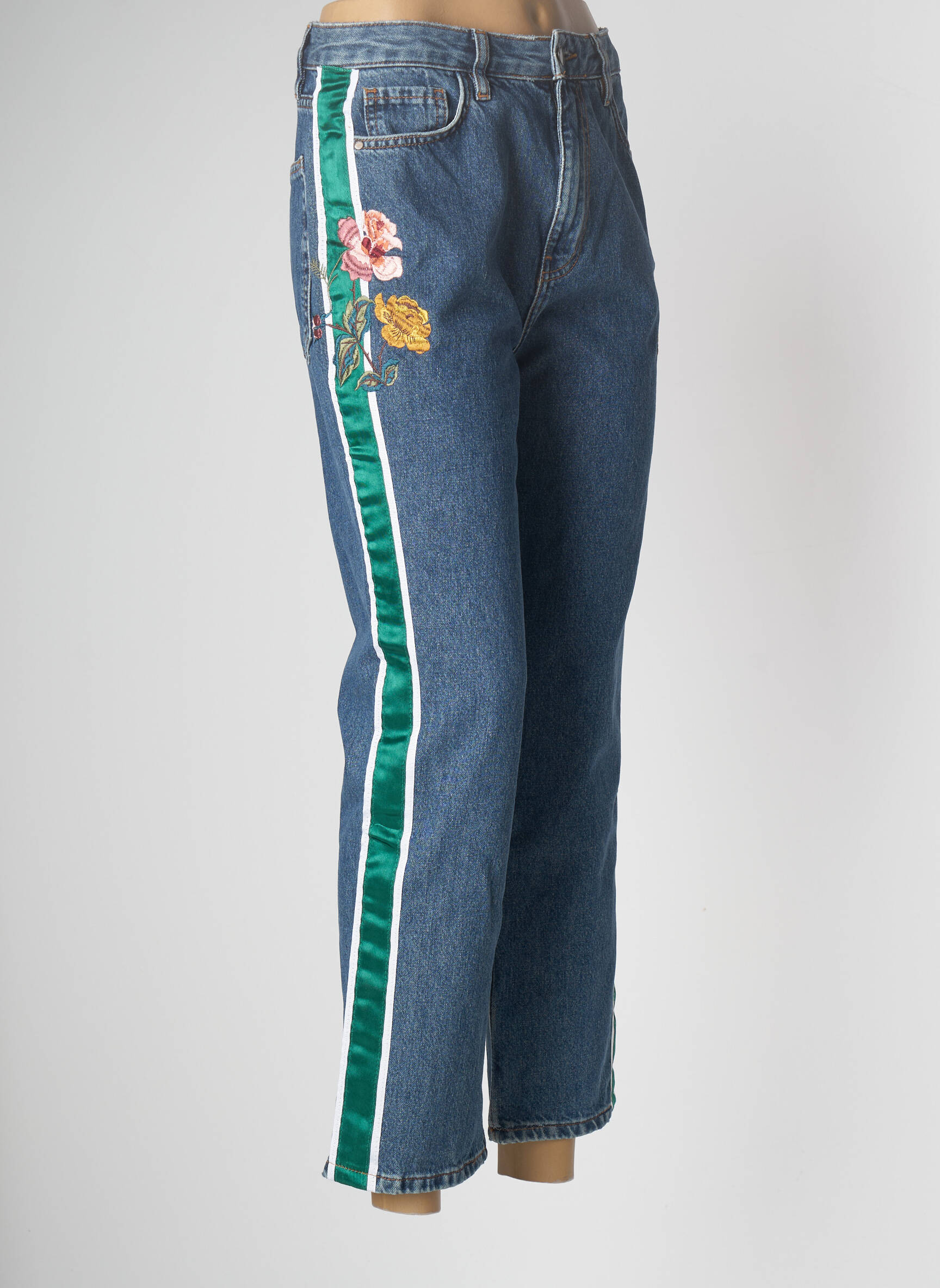 Desigual Jean Mom Femme couleur bleu