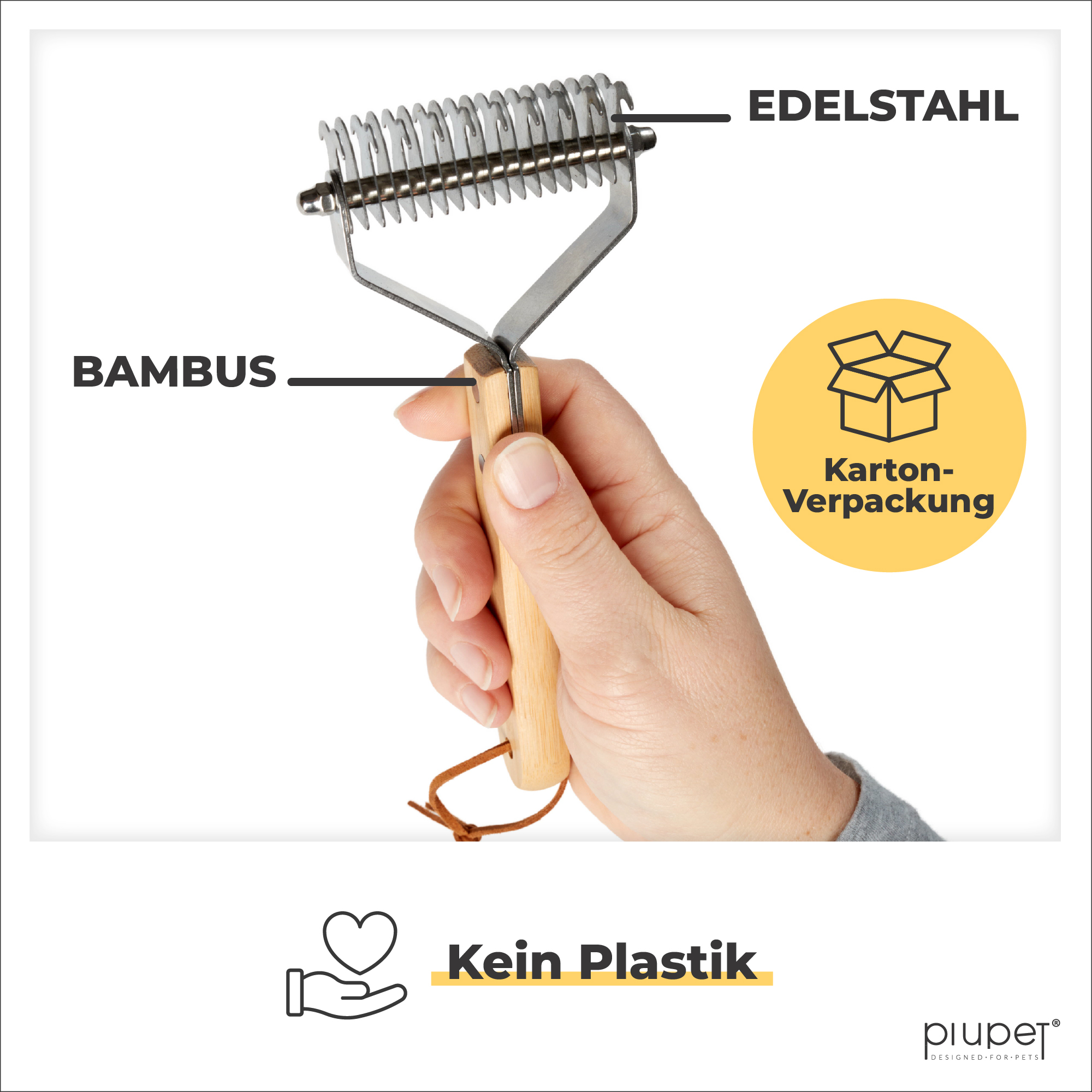 PIUPET Fellpflege PIUPET Unterfellbürste