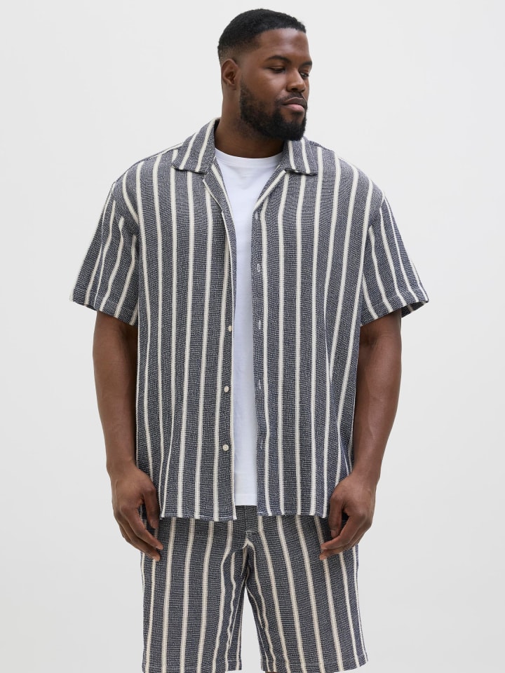 JACK & JONES PLUS Hemd in Ocean Cavern günstig kaufen