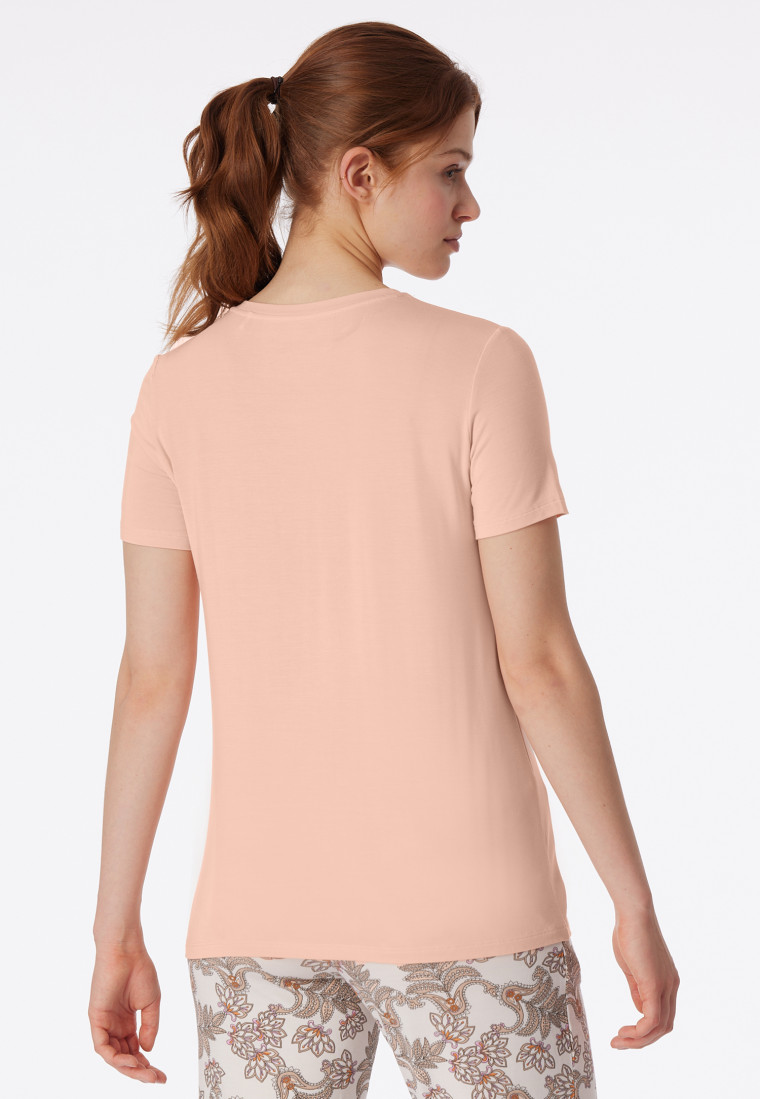 Shirt kurzarm Modal peach whip - Mix+Relax