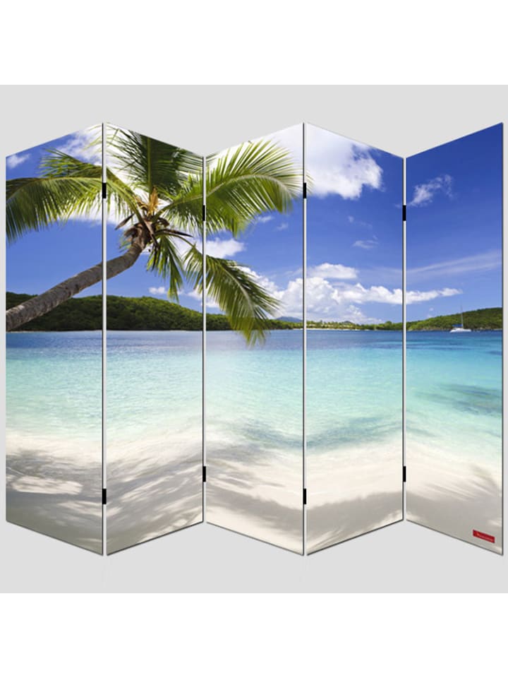 MCW Foto-Paravent Bagheria, 180x200cm, Strand günstig kaufen onesize