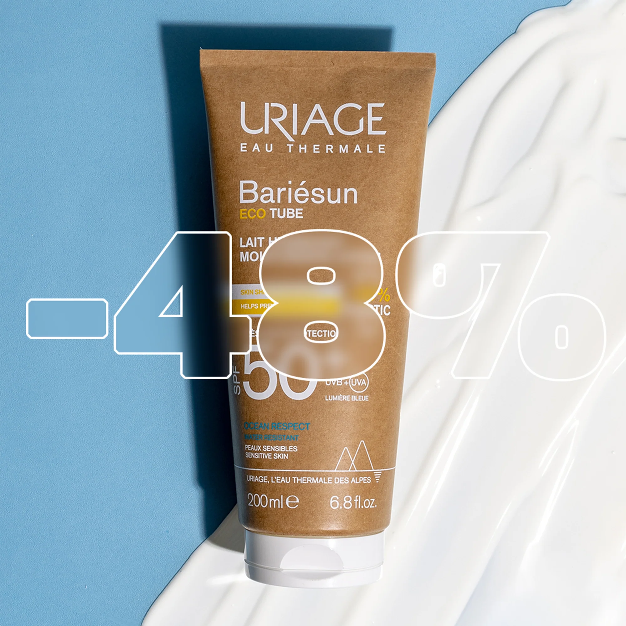 BARIESUN Eco Tube Sun Milk SPF50+ - Telové mlieko na opaľovanie s vysokou ochranou.