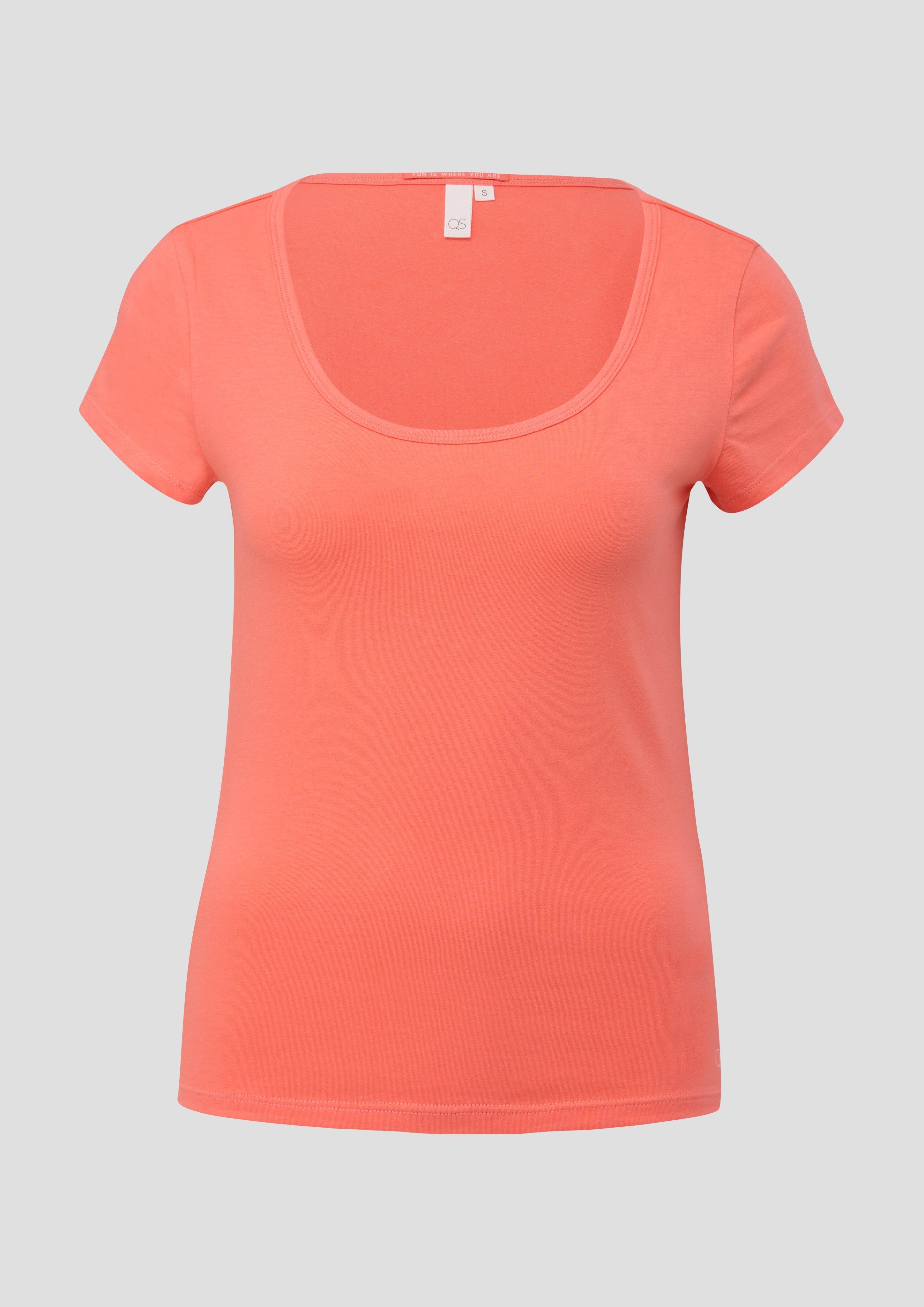 T-Shirt mit U-Ausschnitt  2144036-2347