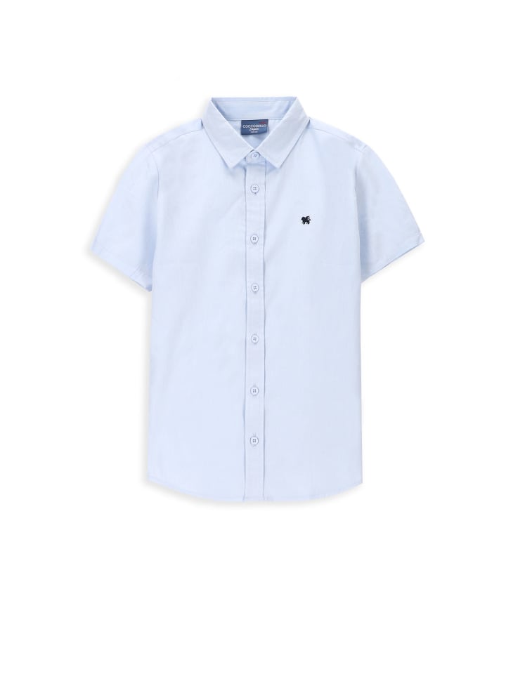Coccodrillo Hemd mit kurzen Ärmeln in blau günstig kaufen