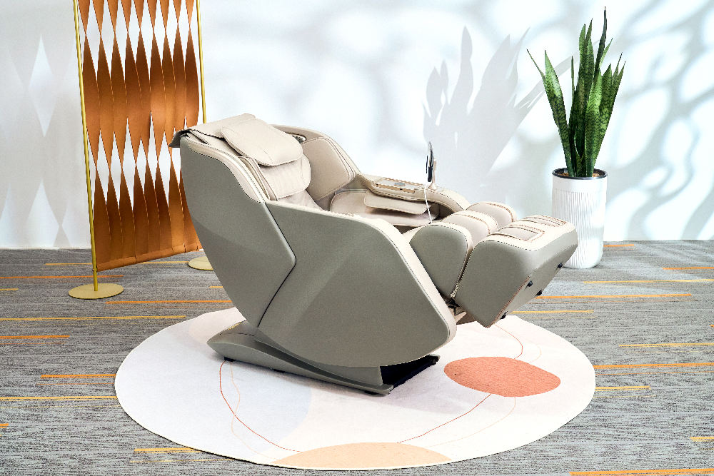 Happy Home Elektrischer Massagesessel mit Airbag & 2D-Massage-Mechanismus, Lautsprecher & Touchscreen-Display