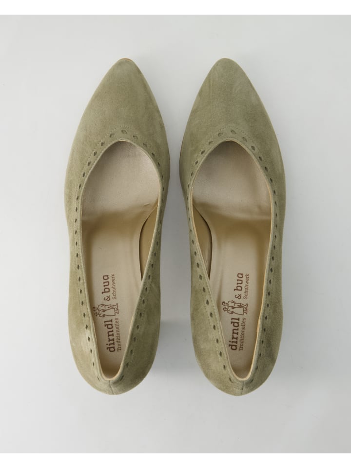 dirndl bua Trachtenschuhe in Grün günstig kaufen