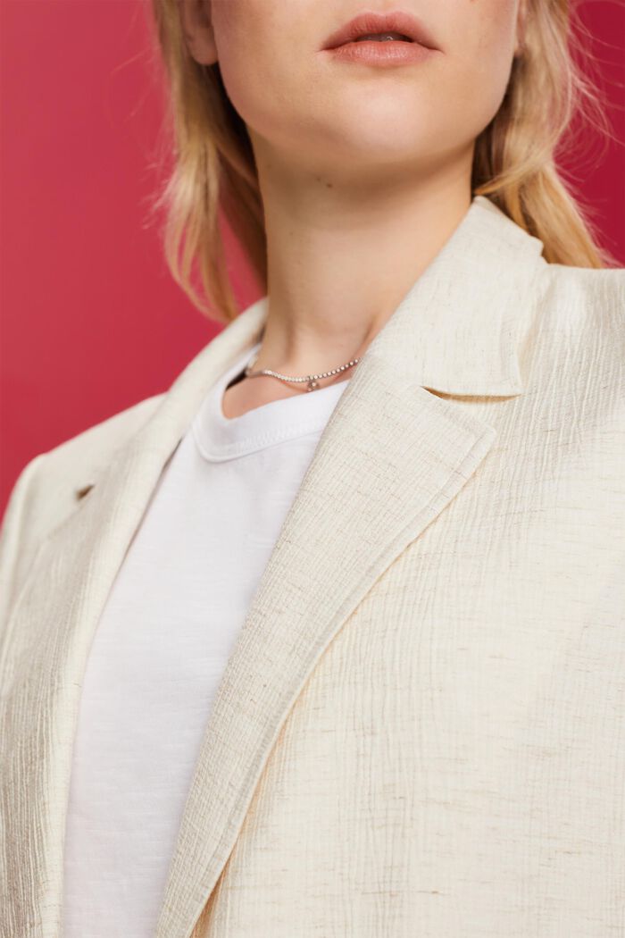 Blazer mit Crinkle-Effekt, LENZING™ ECOVERO™