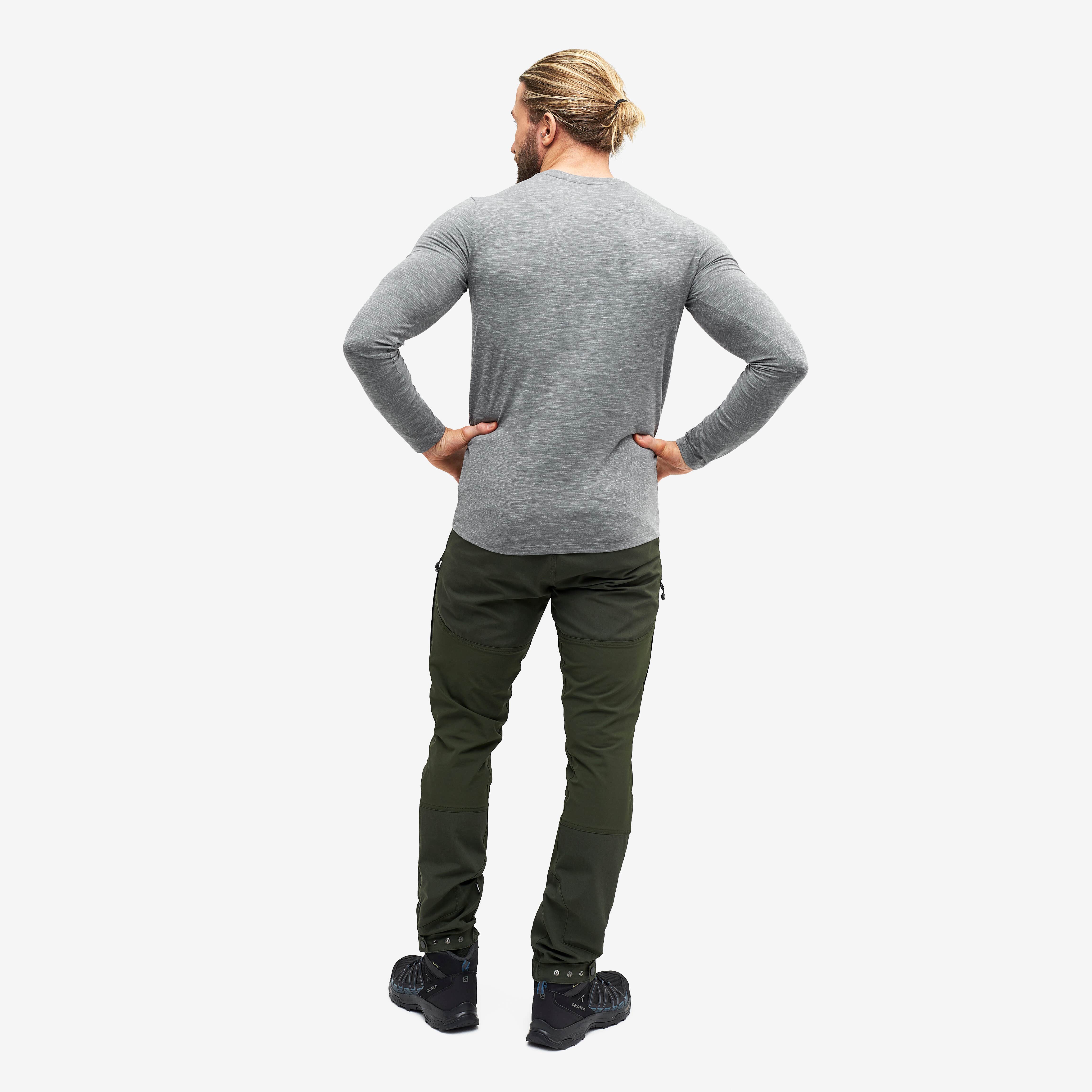 Adapt Long Sleeve Tee Homme Grey melange