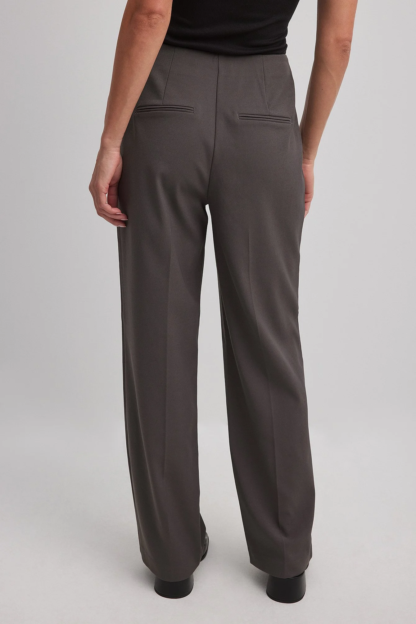 Tailored Darted High Waist Suit Pants