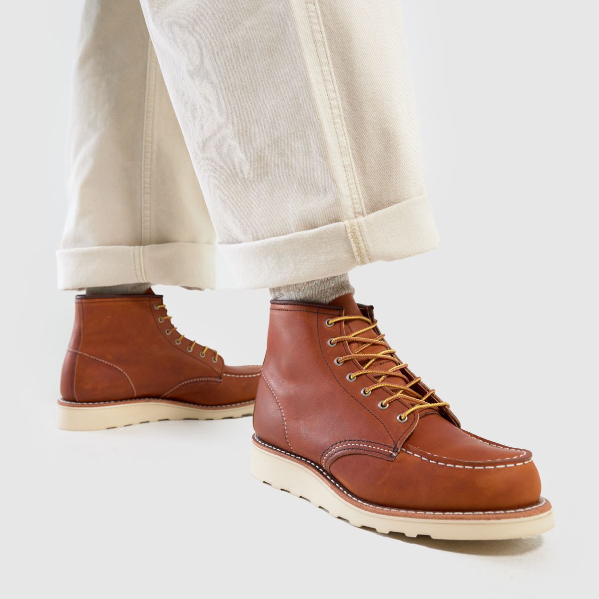 Red Wing – Bruna stövlar med 6 tums mockatå