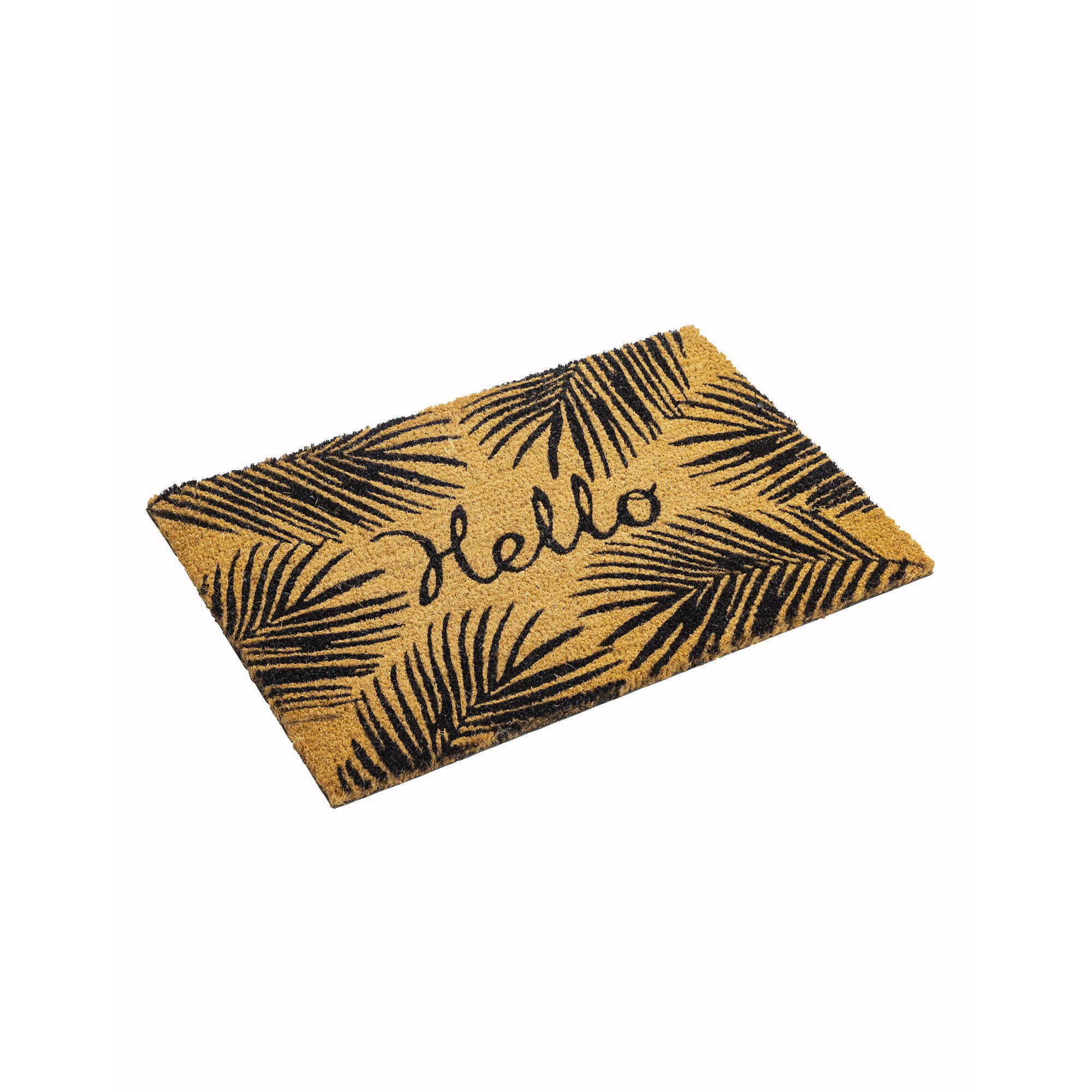 Paillasson coco imprimé Hello