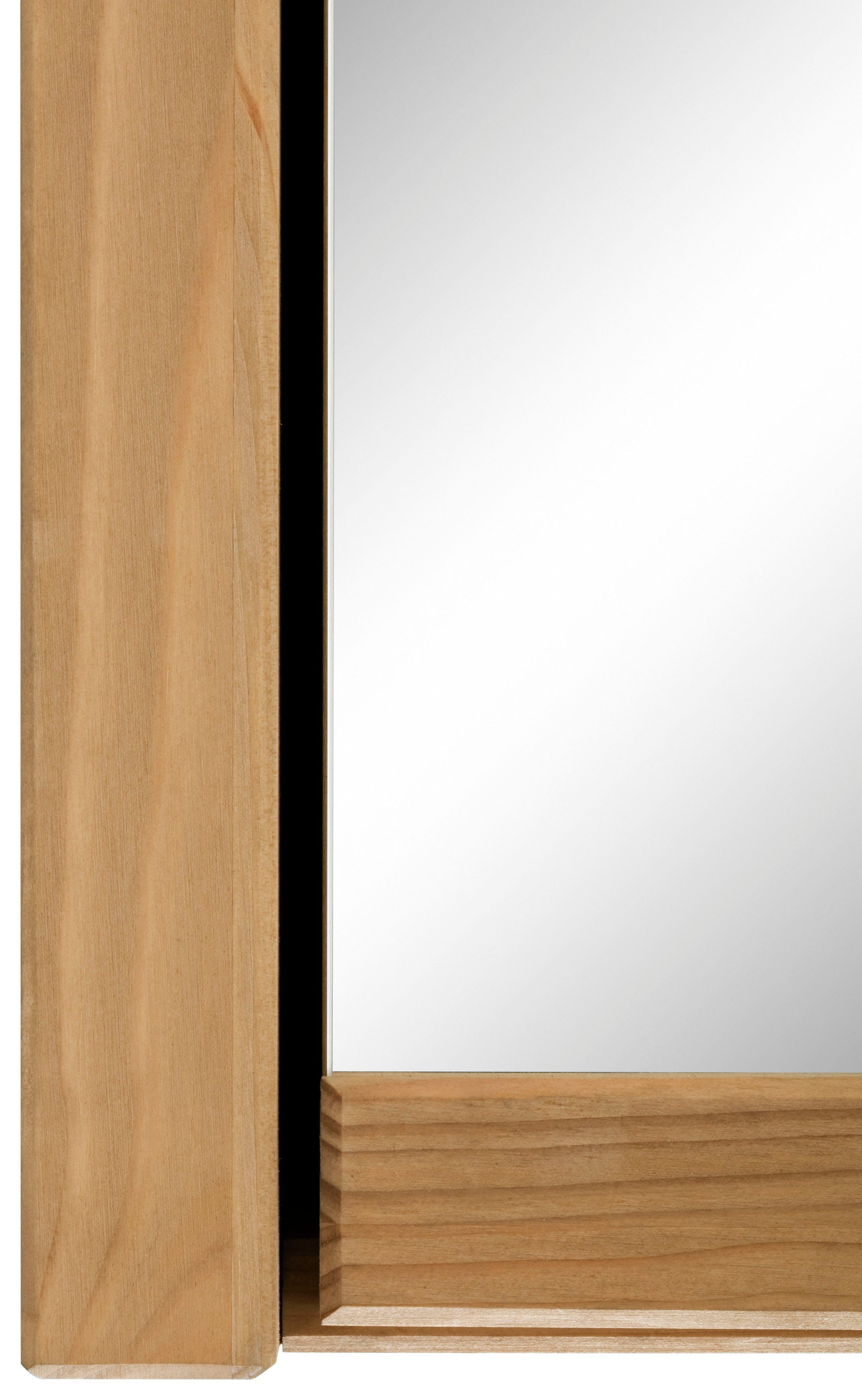 Home affaire Spiegelschrank Tina Badmöbel, Spiegel, Breite 61,5 cm, Massivholz