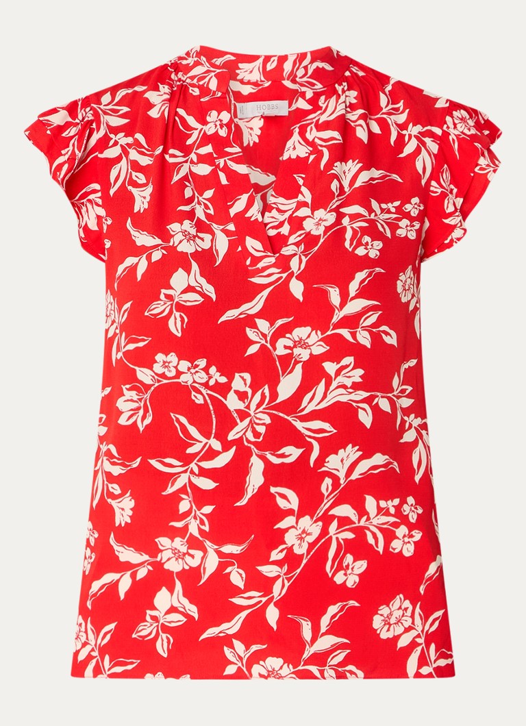 Hobbs Cleo top with floral print
