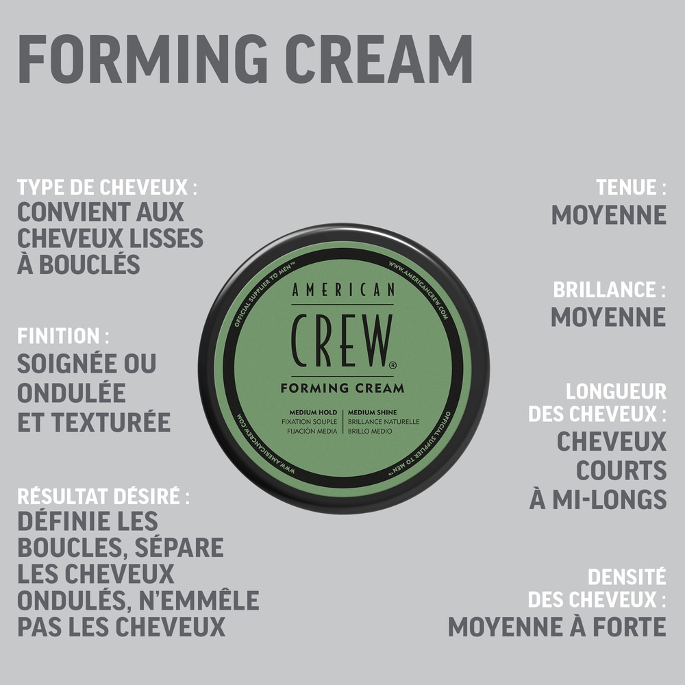 american crew Cire Cheveux, Fixation Souple, Brillance Naturelle Cire de coiffage
