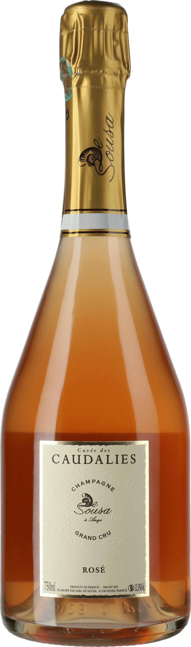 Champagne De Sousa: Champagne Cuvée des Caudalies Rosé Extra Brut