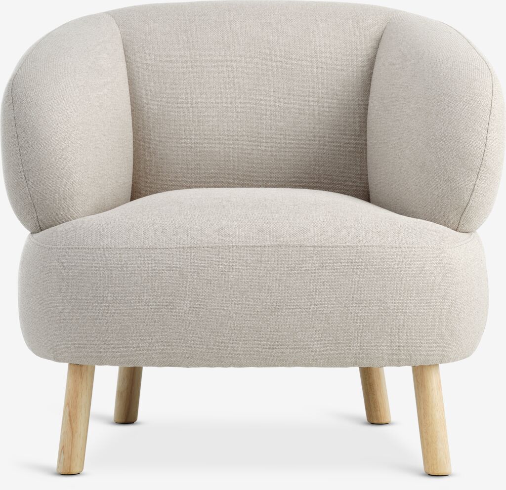 STADIL fauteuil STADIL tissu beige/coloris chêne