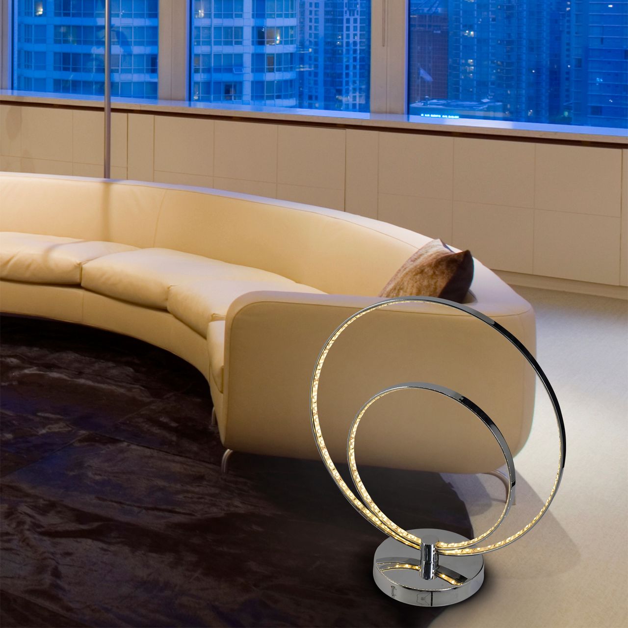 Näve Leuchten LED Tischleuchte h:38,5cm 
