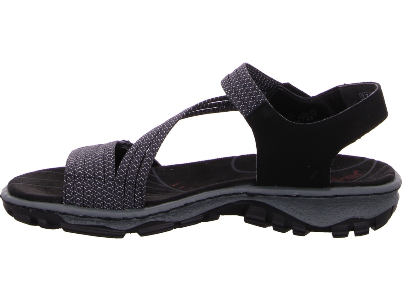 RIEKER Klassische Sandalen schwarz FSK Damen Sandalen