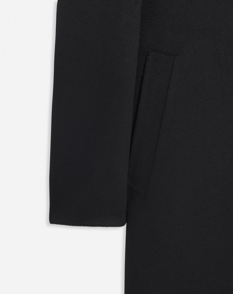 MANTEAU TAILLEUR À SIMPLE BOUTONNAGE EN PUR CACHEMIRE