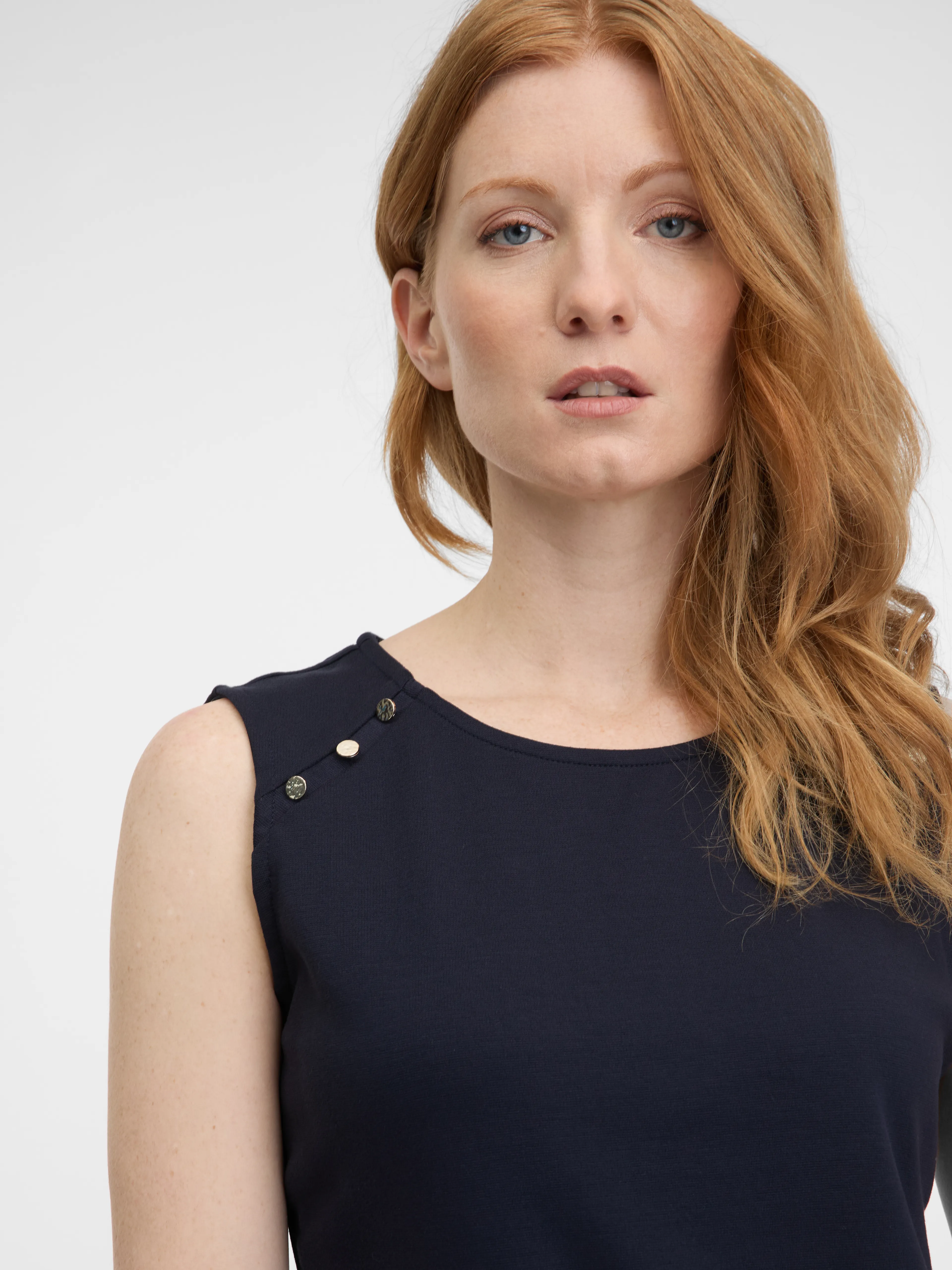 Dunkelblaues Damen-T-Shirt ORSAY