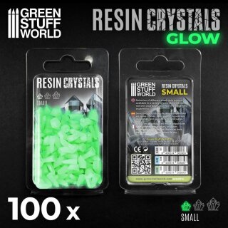 Resinkristalle - Green Glow (Klein)