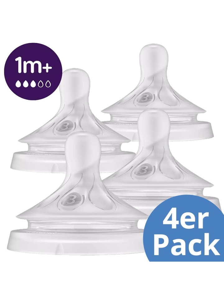 Philips Avent Trinksauger 4er Pack Natural Response - Silikon Saugerstufe günstig kaufen onesize