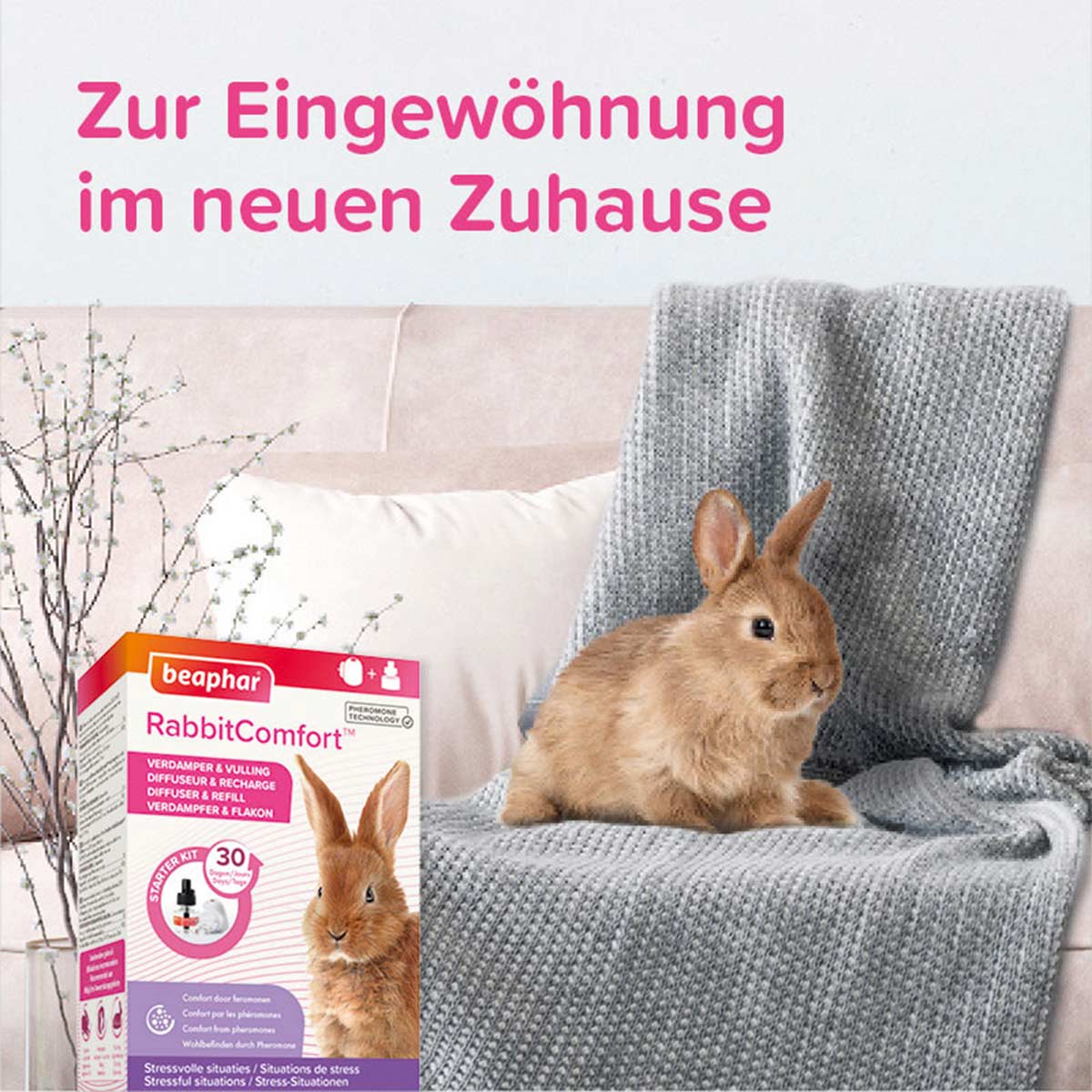beaphar RabbitComfort Verdampfer & Flakon 48ml