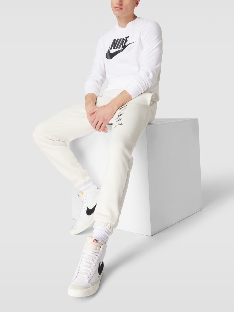 Longsleeve mit Logo-Print Modell 'ICON FUTURA' in weiß