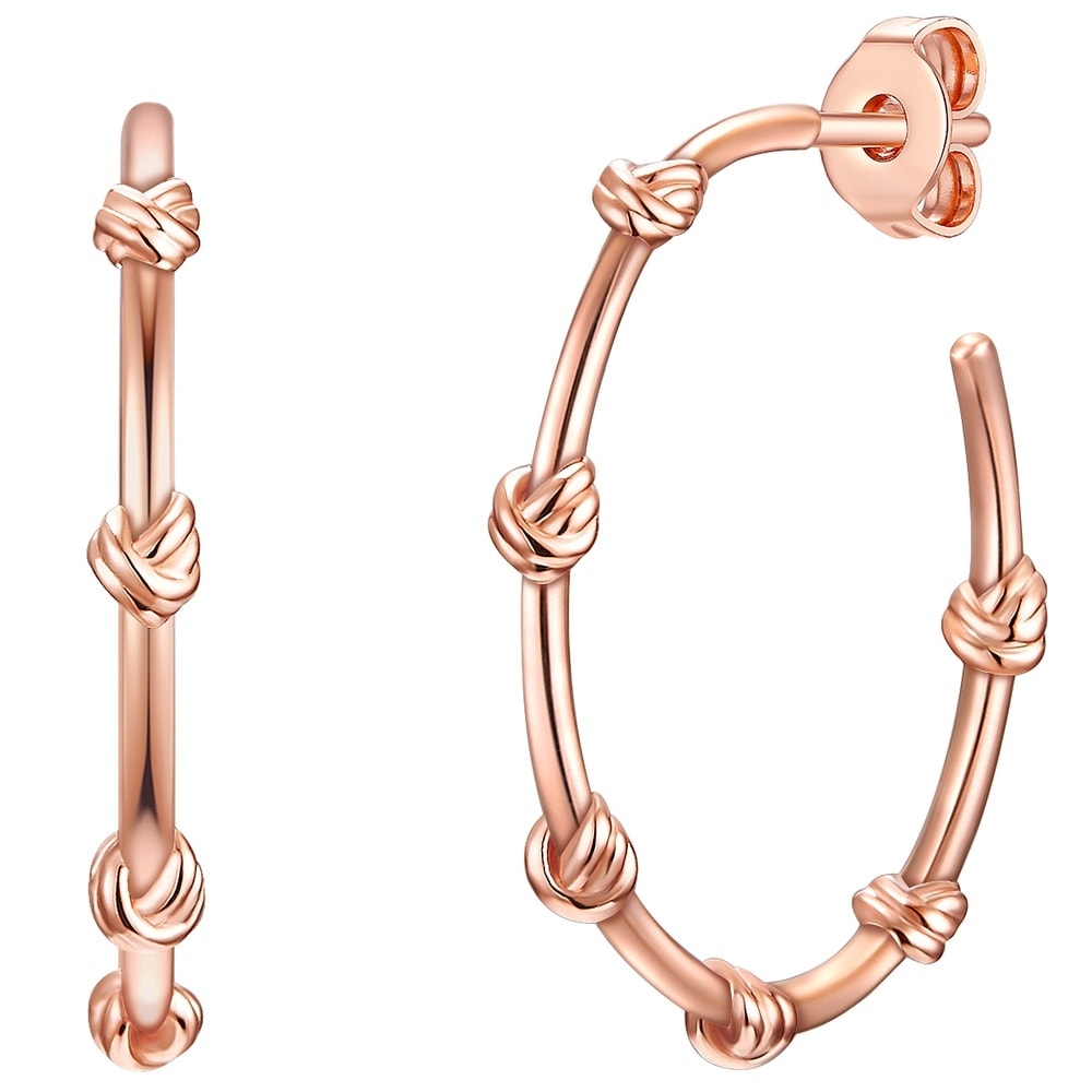 Glanzstücke München Créoles en argent Argent sterling en Or rose Boucles d'oreilles