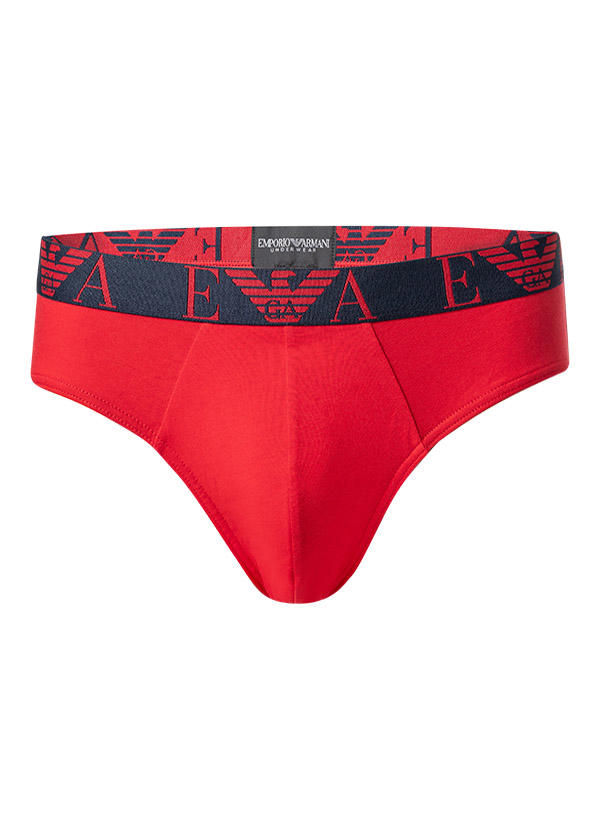 EMPORIO ARMANI, Slipss, Baumwoll-Stretch, rot-weiß-navy