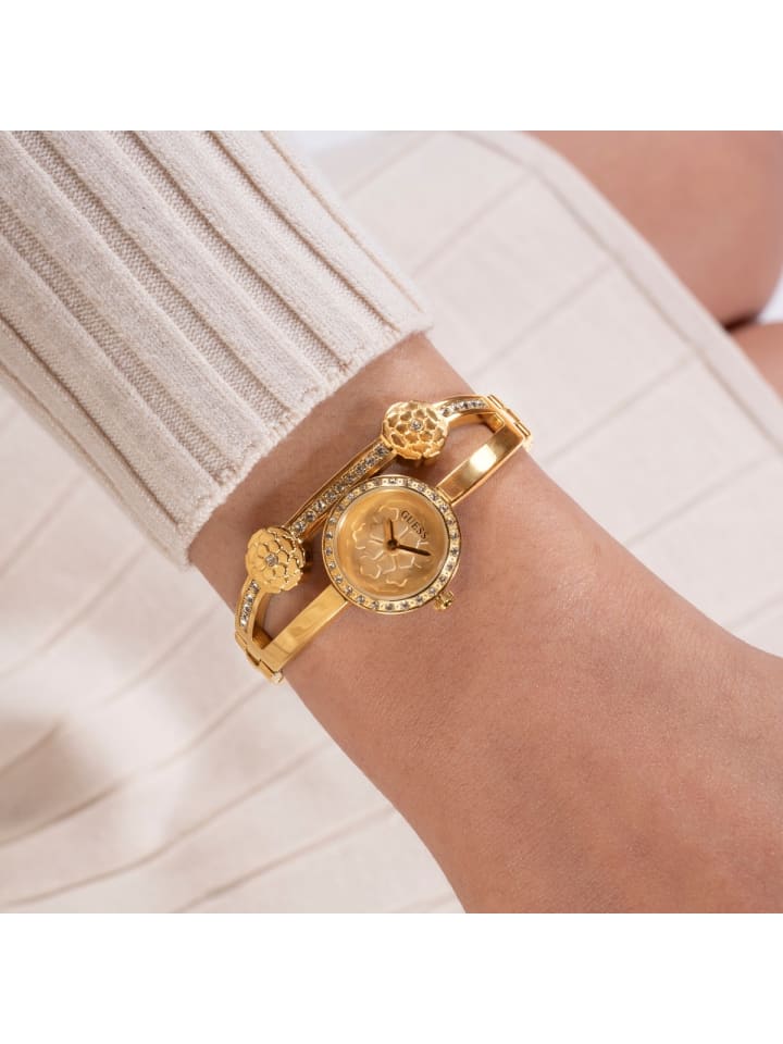Guess Quartzuhr Chloe in Gold günstig kaufen M