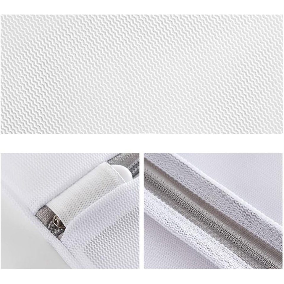Coonoor Wäschenetz Wäschesack für Waschmaschine Stabiler wäschebeutel 25 x 30 cm,(1-St), mit Netzreißverschluss Ideal für Feinwäsche