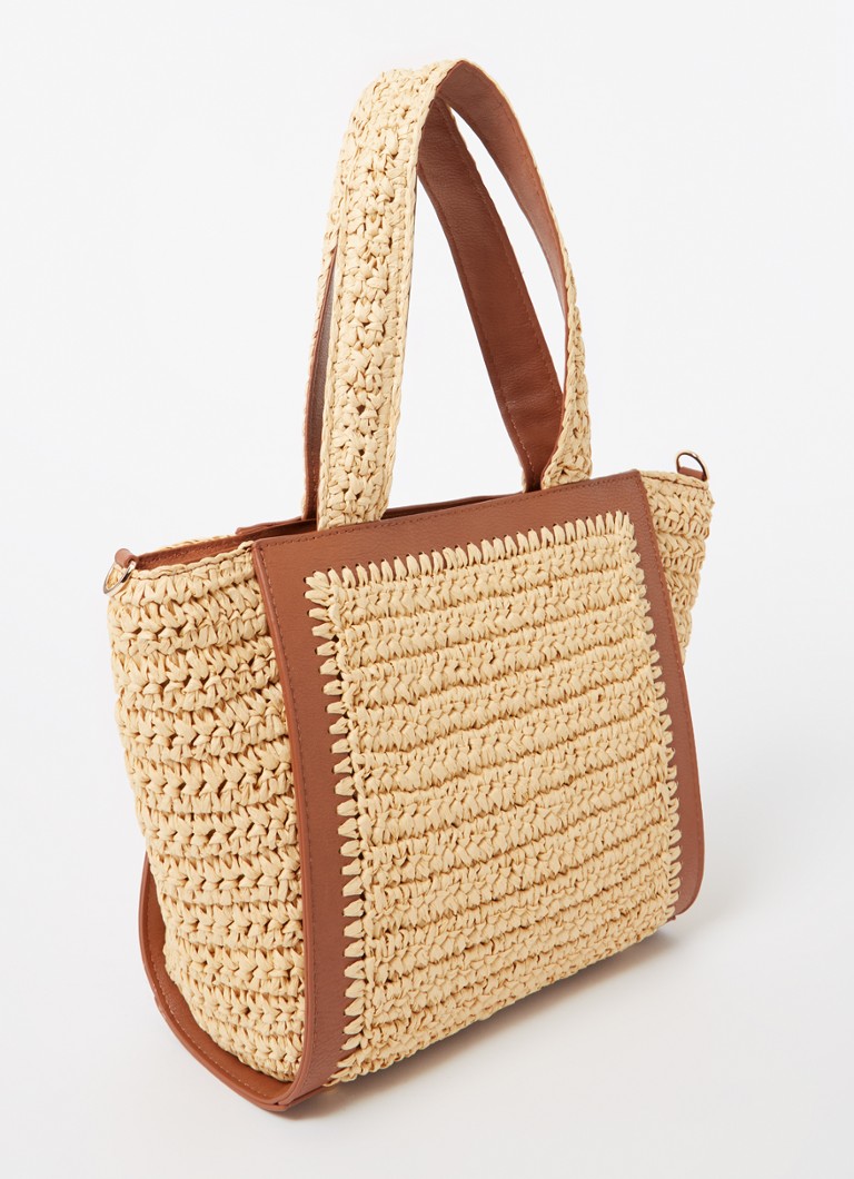 Dune London Daisy crossbody bag made of raffia