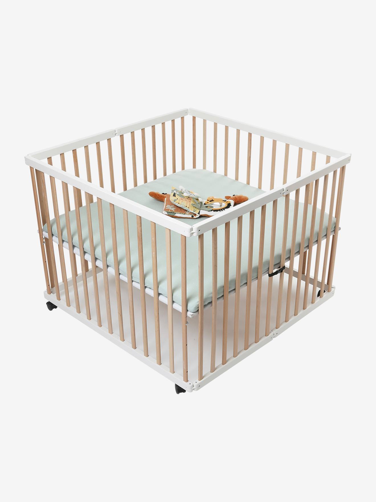 Lot de 2 housses pour fond de parc vert + blanc